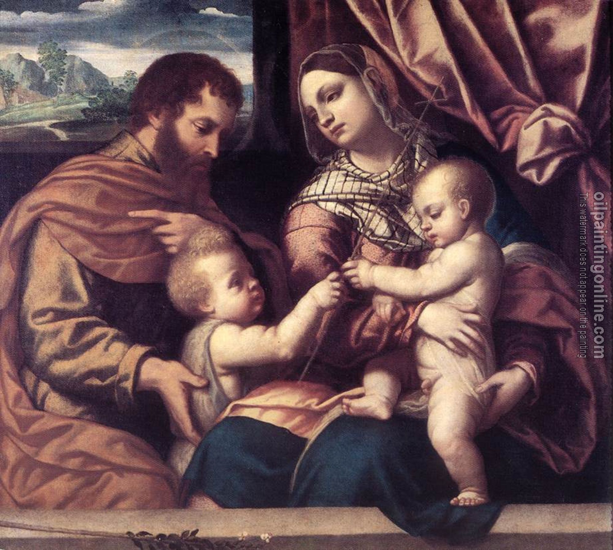 Moretto da Brescia - Holy Family
